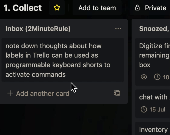 Using a label to trigger a Butlerbot workflow.