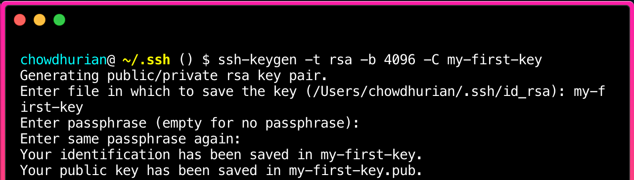 ssh key